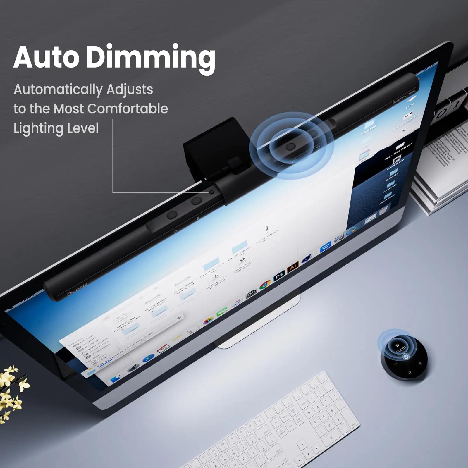 Quntis LED-monitorilamp 40 cm — silmasõbralik töövalgustus – pilt 6