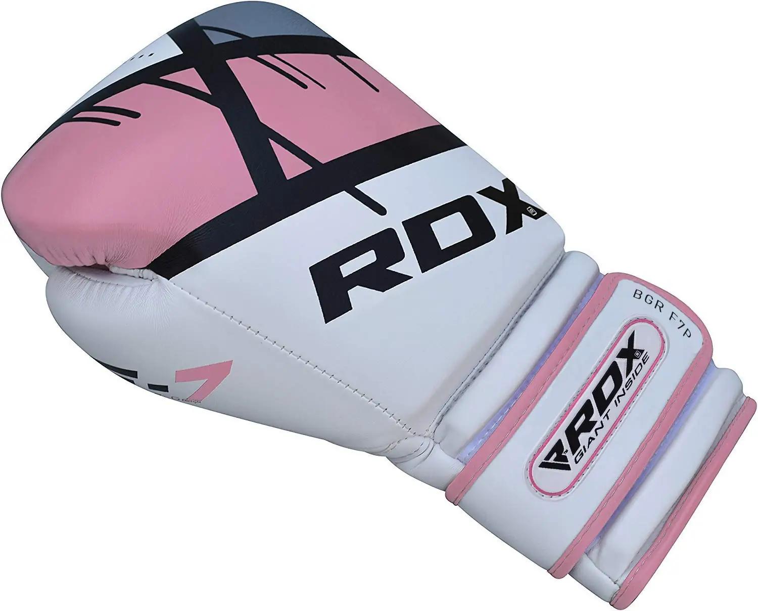 RDX roosa nahast treening- ja Muay Thai kindad – pehme kaitse – pilt 7