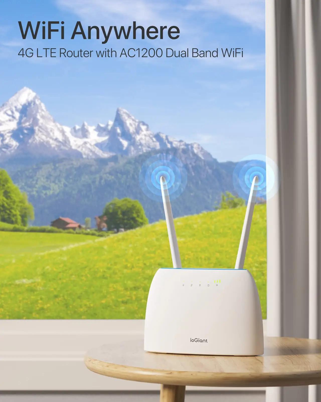 IOGIANT AC1200 4G Router arvutid ja tarvikud – detailne lähivaade
