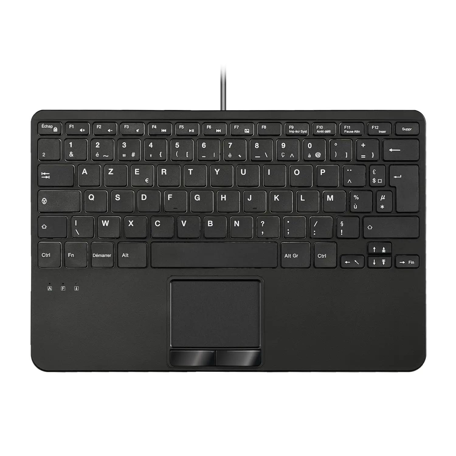 Perixx kerge mini‑klaviatuur touchpadiga — vastupidav materjal