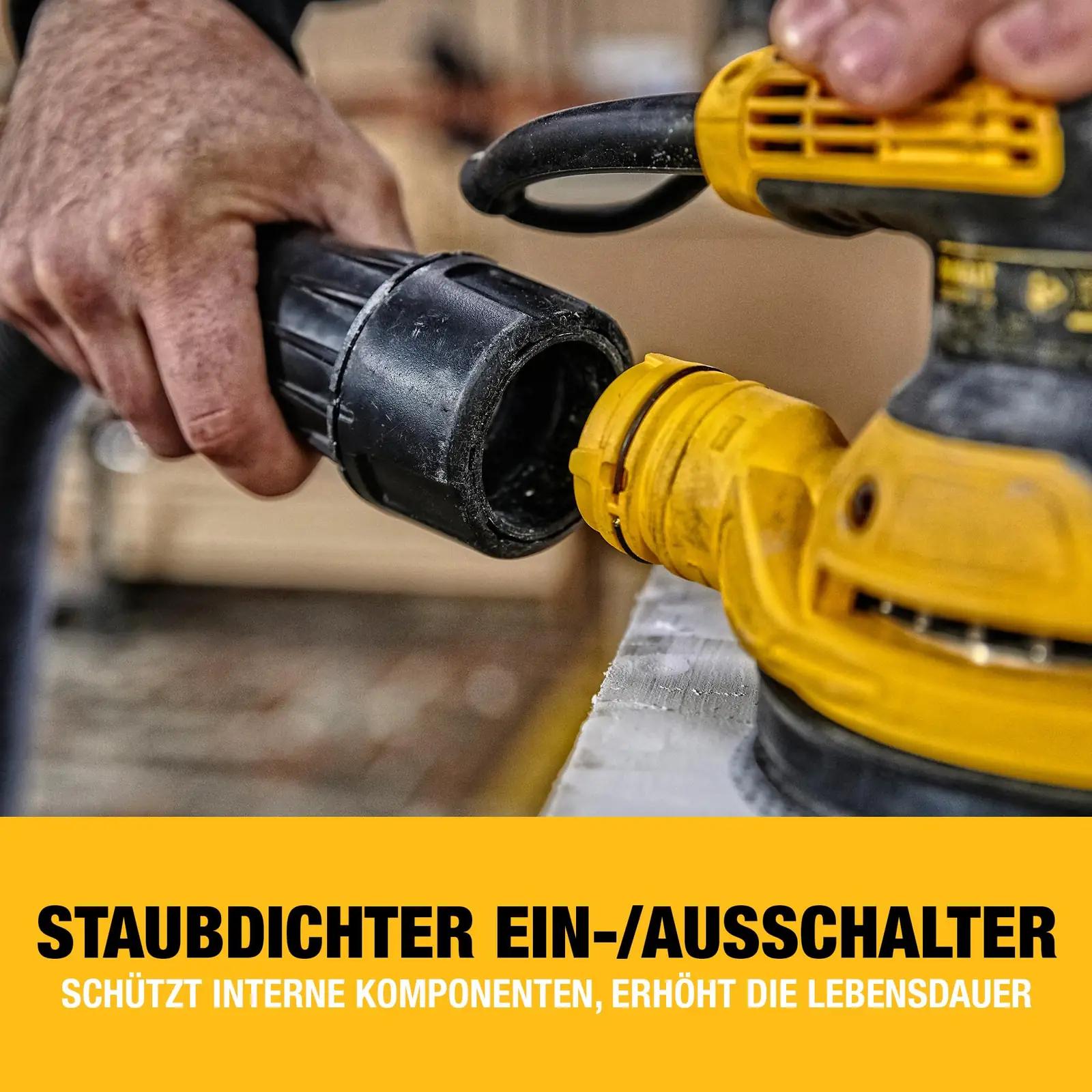 DEWALT vastupidav 125 mm eksentrik-lihvija — madal vibratsioon – pilt 6