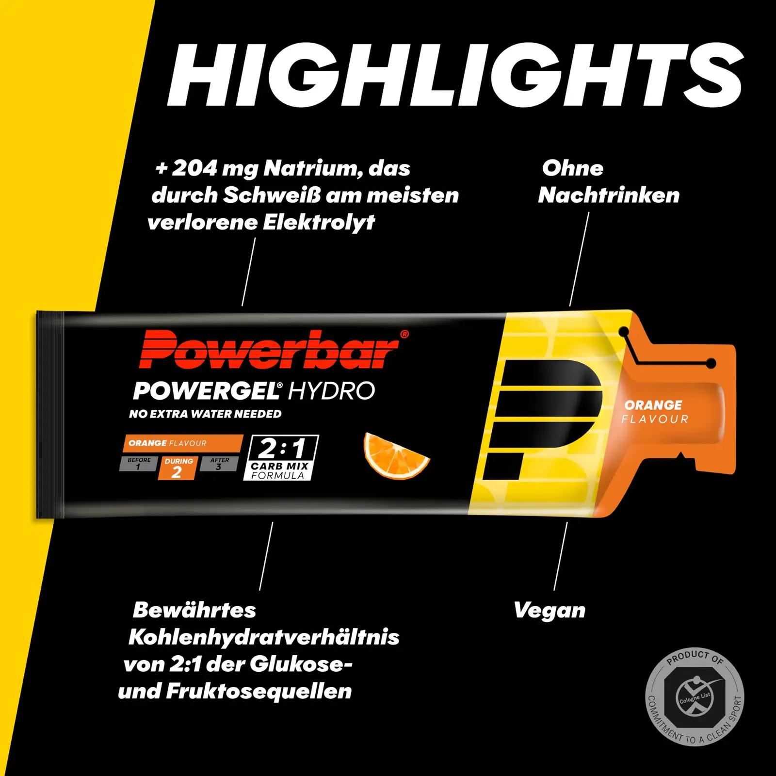 Powerbar energigeel apelsini maitseline komplekt sportimiseks – kasutusnäide