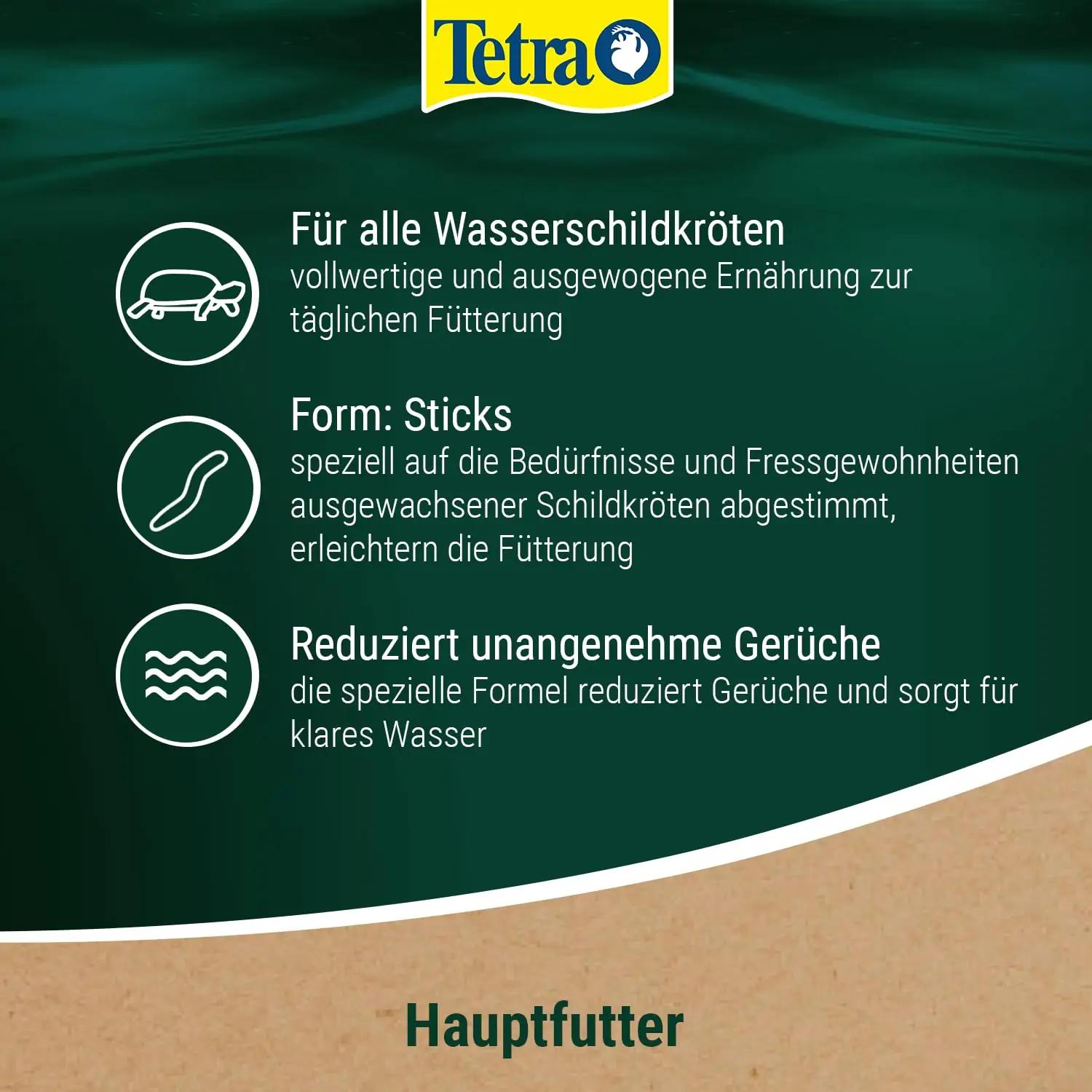 Tetra tasakaalustatud ReptoMin kepikesed — 10 L kilpkonnatoit – kasutusnäide