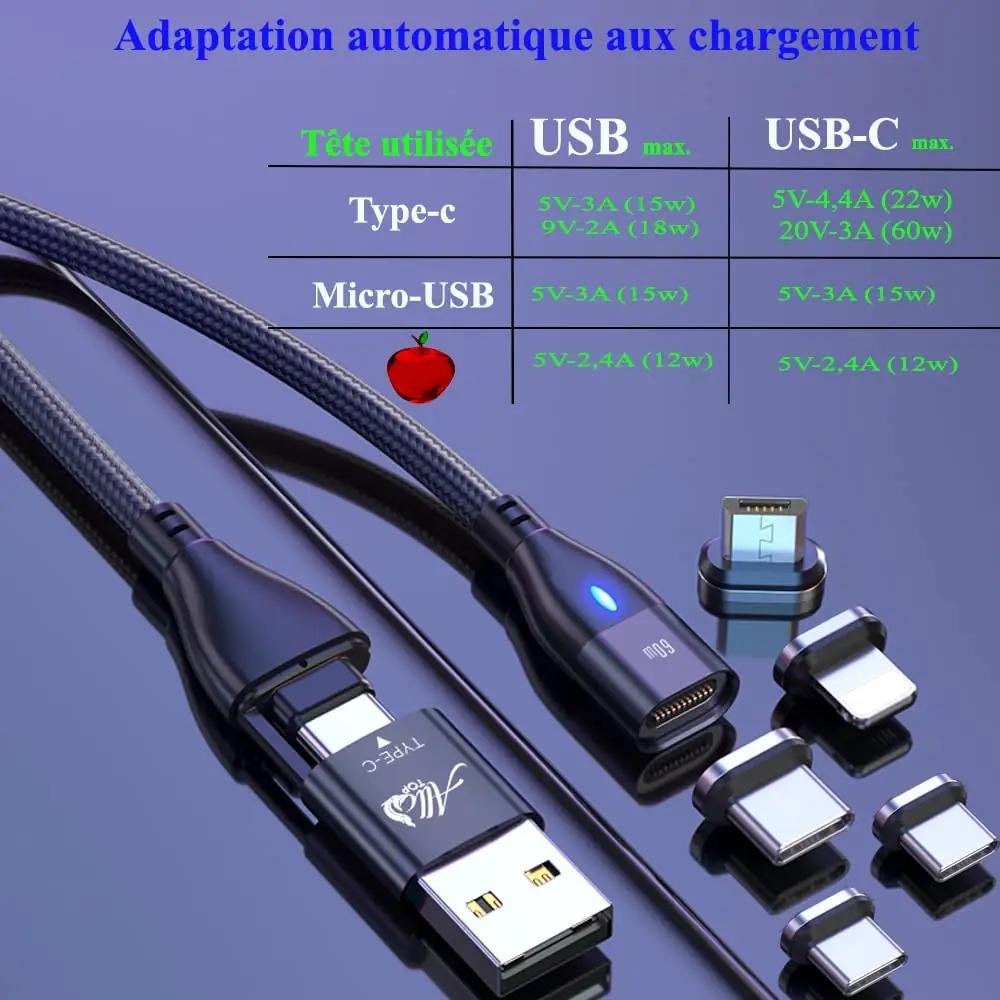 Allo Top magnetiline USB-kaabel 60 W: kiirlaadimine ja – pilt 7