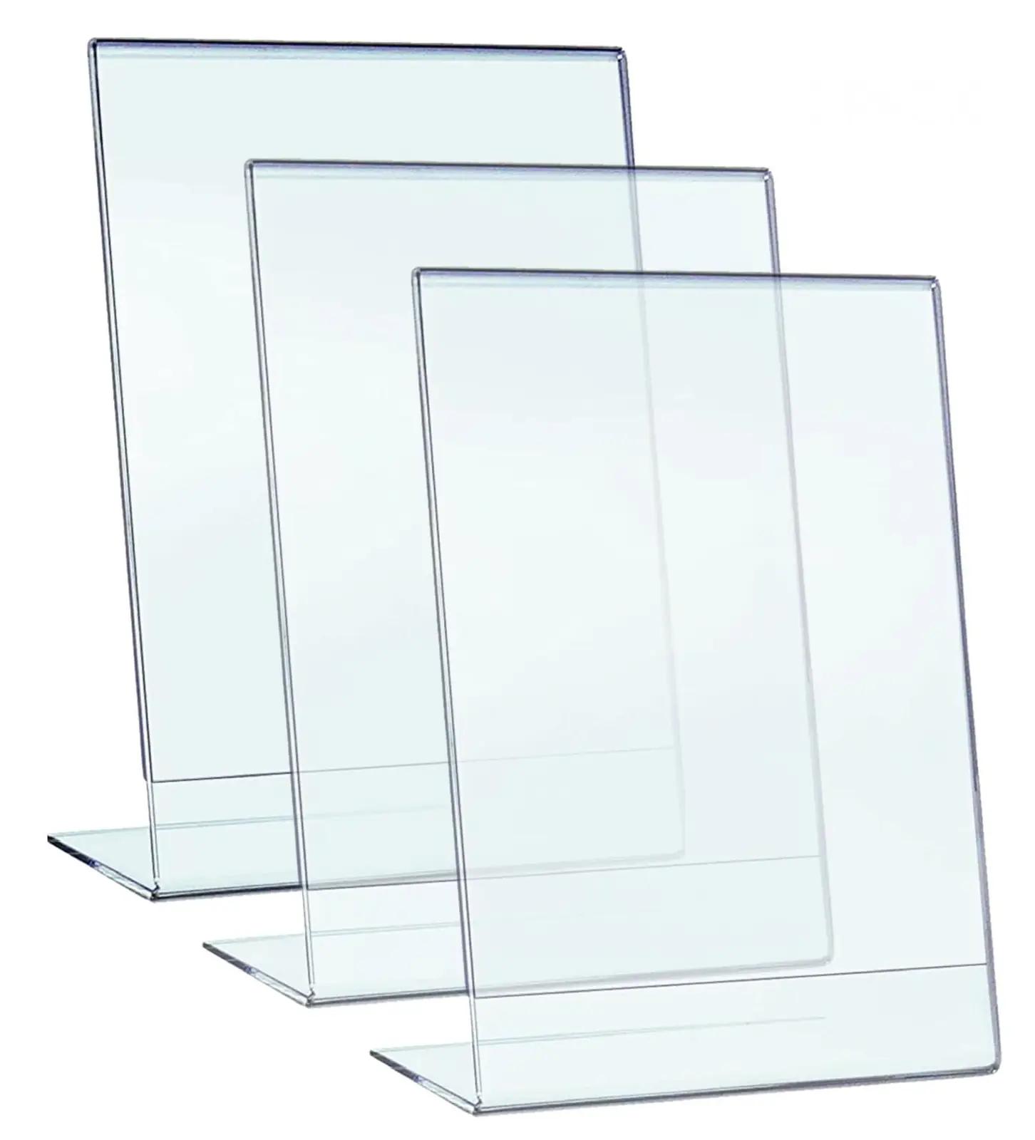 PAJADA läbipaistev A4 plexiglas menüü- ja hinnatugi