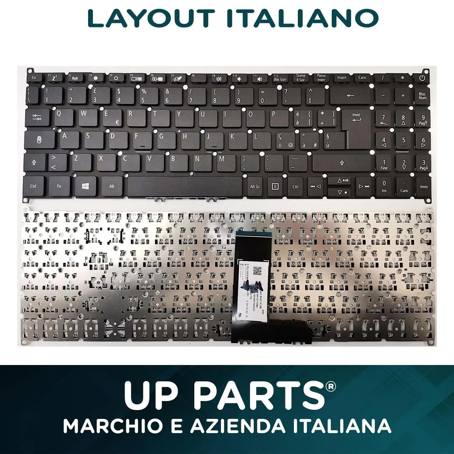 UP PARTS asendusklaviatuurid – detailne lähivaade
