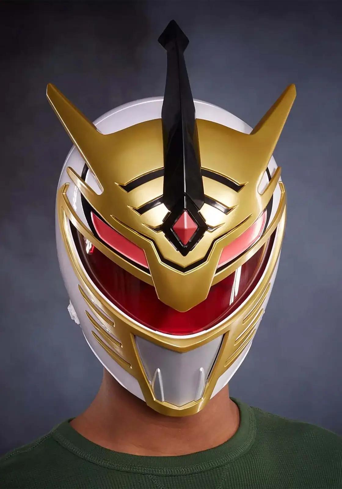 Power Rangers kuldne PVC elektriline Lord Drakkon helm – pilt 9