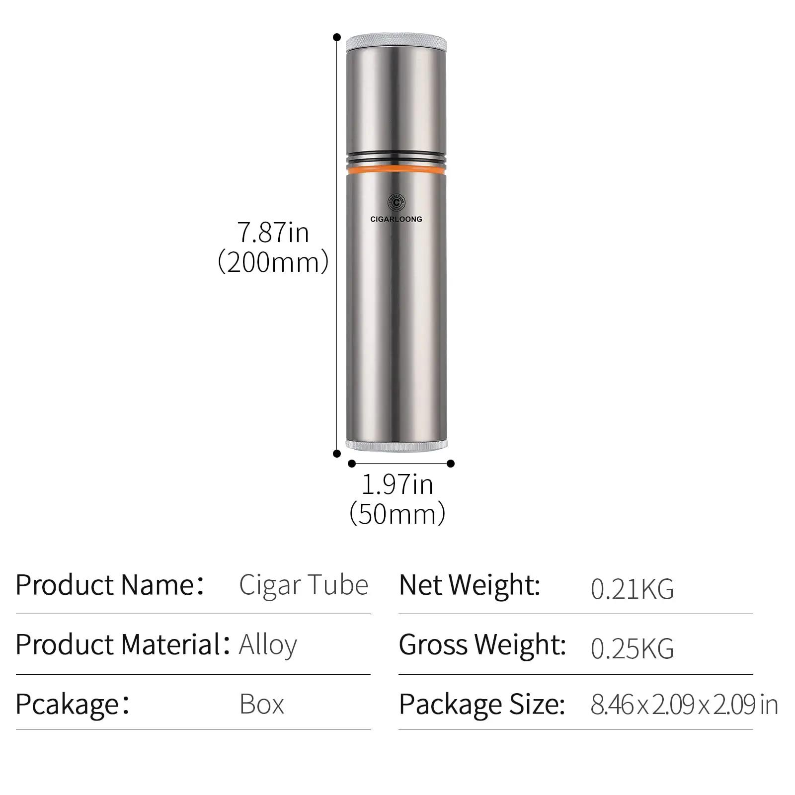CIGARLOONG roostevaba reisihumidor – kinnine, kompaktne kingitus – lisavaade