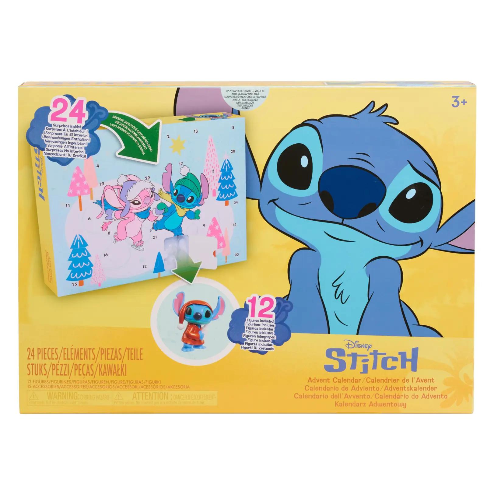 Just Play värvikas Stitch advendikalender kui pere teema charm