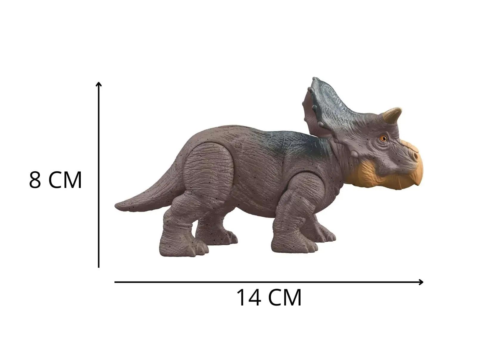 Giochi Preziosi väike Nasutoceratops – käe- ja mängunukk plastist – pakend ja tarvikud