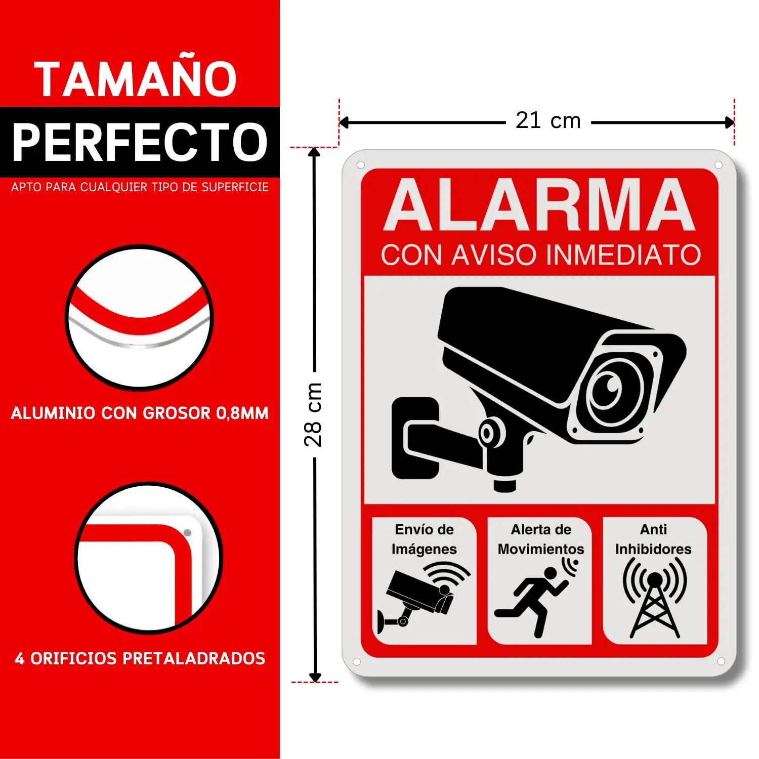 LEIASA 1 Cartel Zona Videovigilada turvasildid – detailne lähivaade