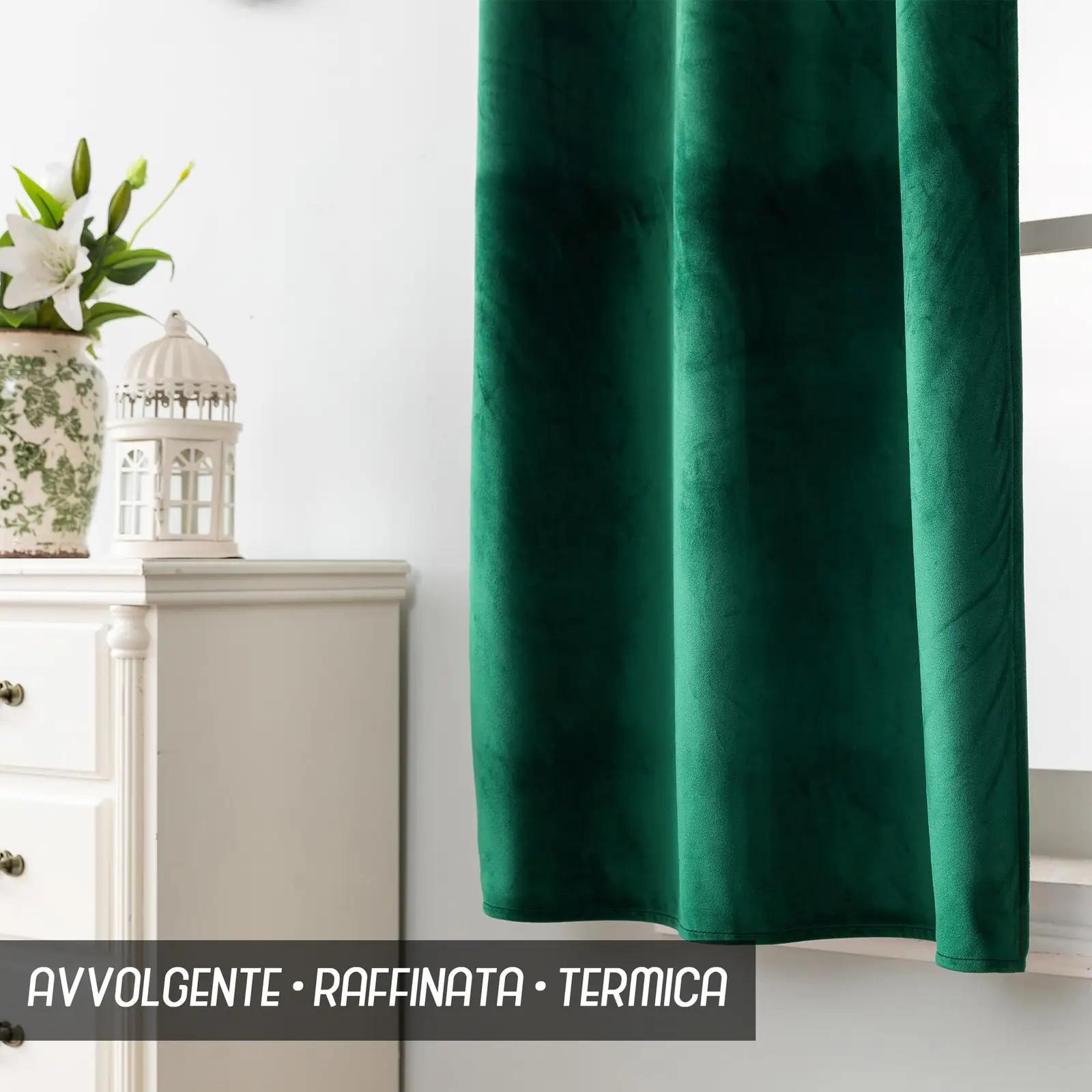 GIRASOLE HOME sametist thermo-kardinad — soojendav ja varjav – kasutusnäide