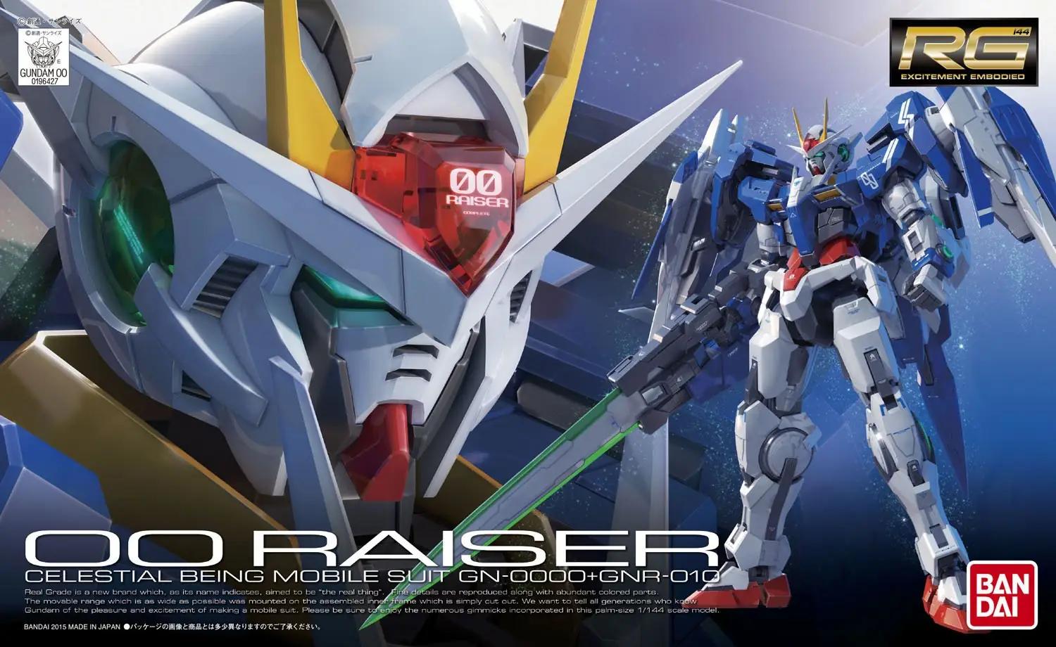 BANDAI SPIRITS detailne 1/144 Raiser Gundam mudel – kasutusnäide