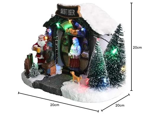 Christmas Concepts klaasripats jõuluküla 20 cm – dekoratiivne LED – pilt 8