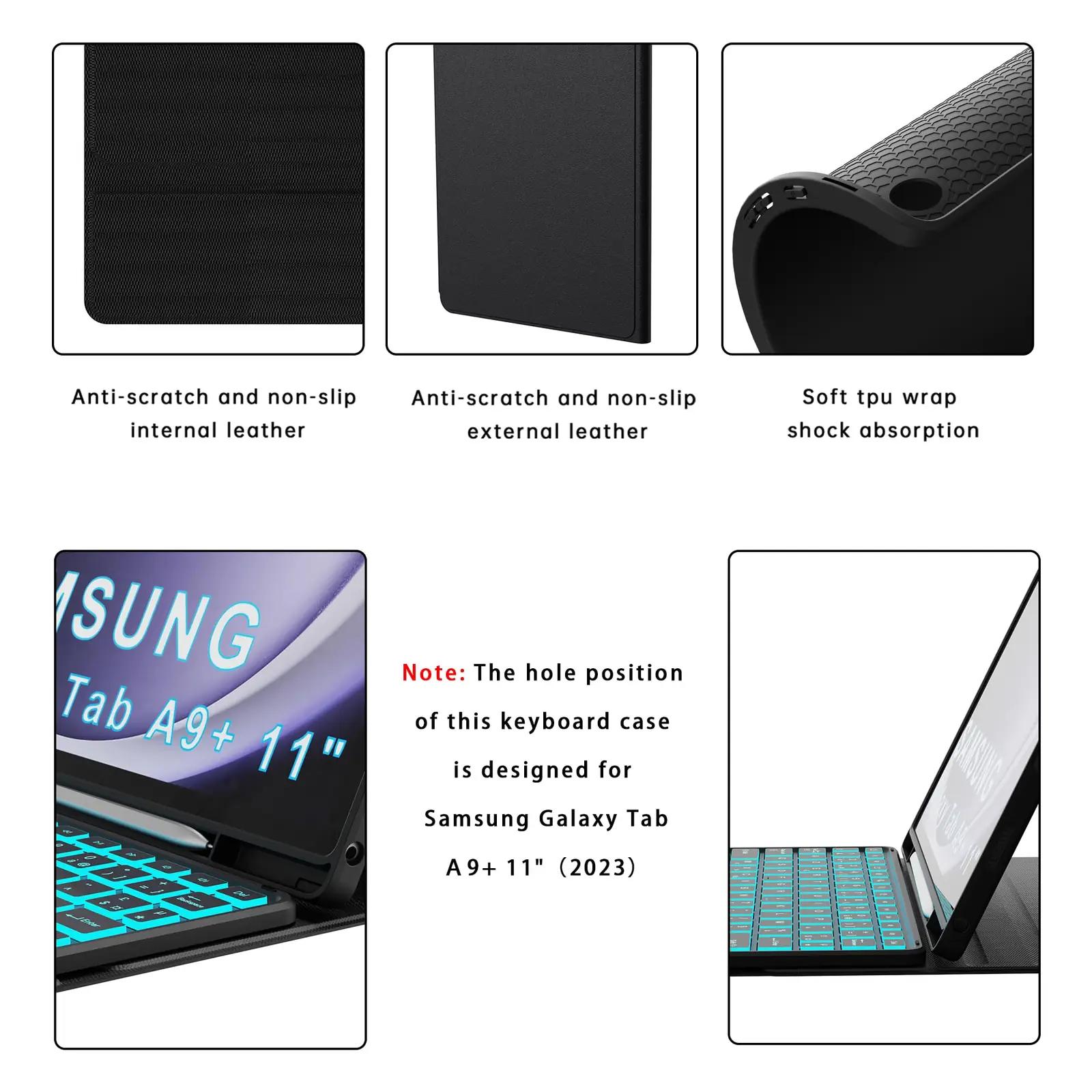 VANKEYPAD klahvikate Galaxy Tab A11+ 11″ – taustvalgusega kaitse – pilt 8