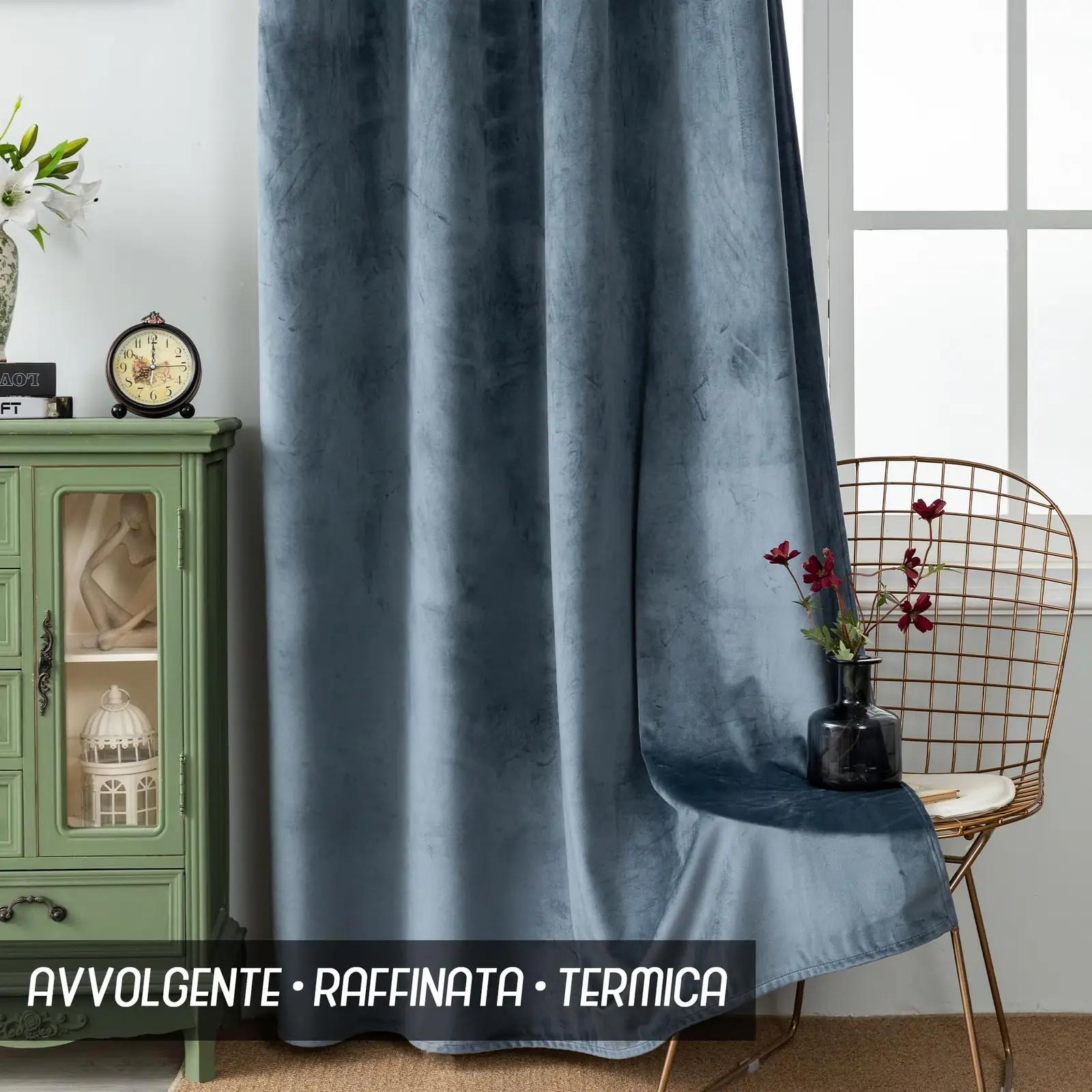 GIRASOLE HOME sametist pimenduskardinad — pehme ja stiilne – kasutusnäide