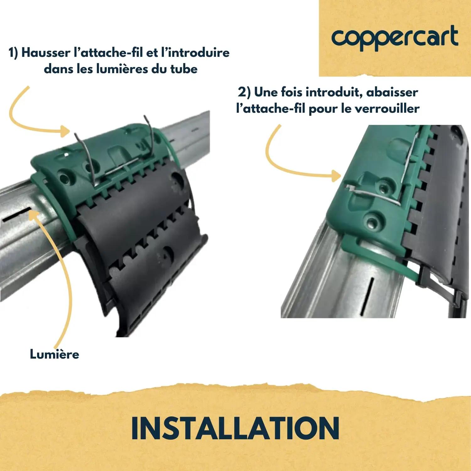 Coppercart turvaline ruloopaigaldus — tugev H876E komplekt – lisavaade