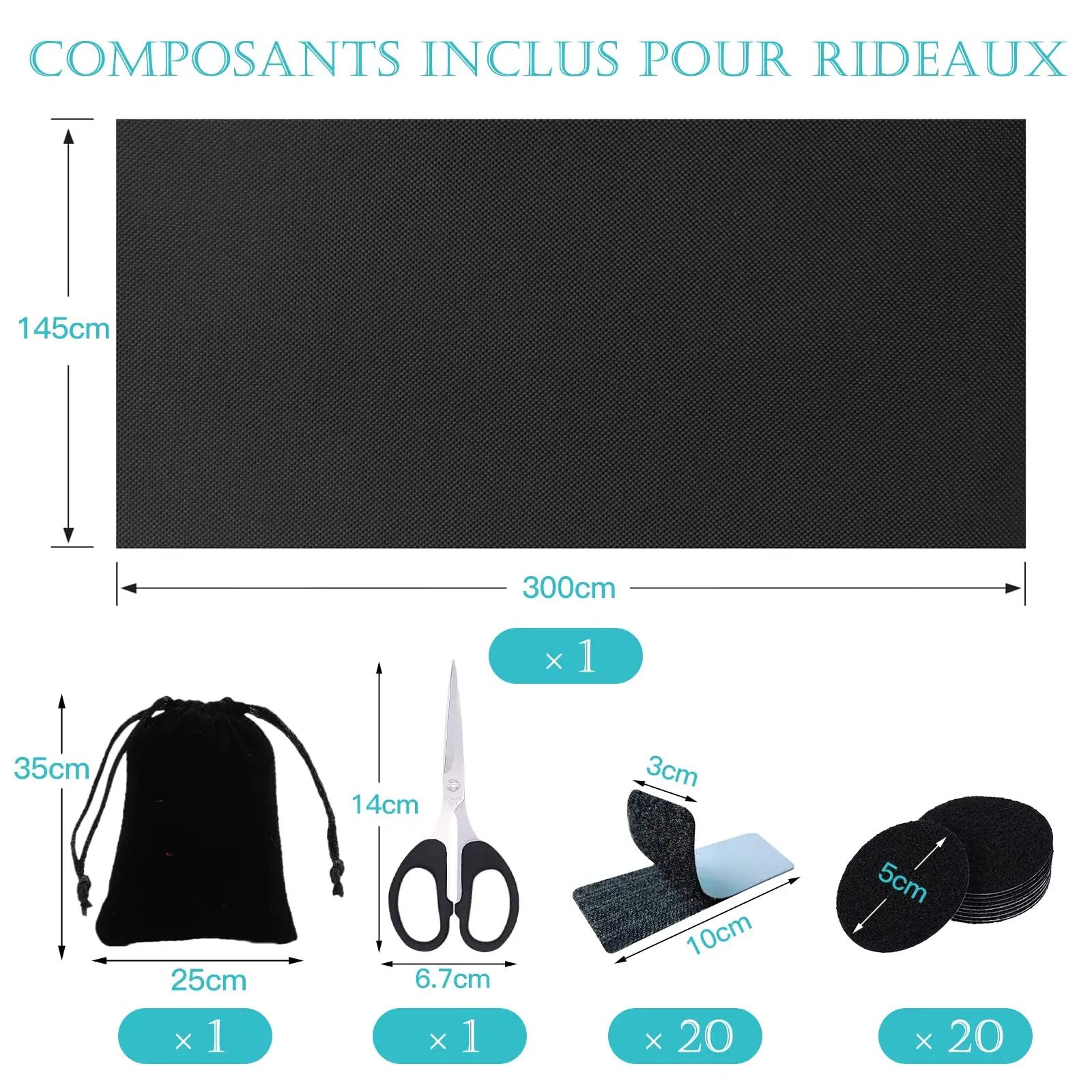 VEGCOO must plisseeritud pimenduskardin 300×145 cm — termiline – lisavaade