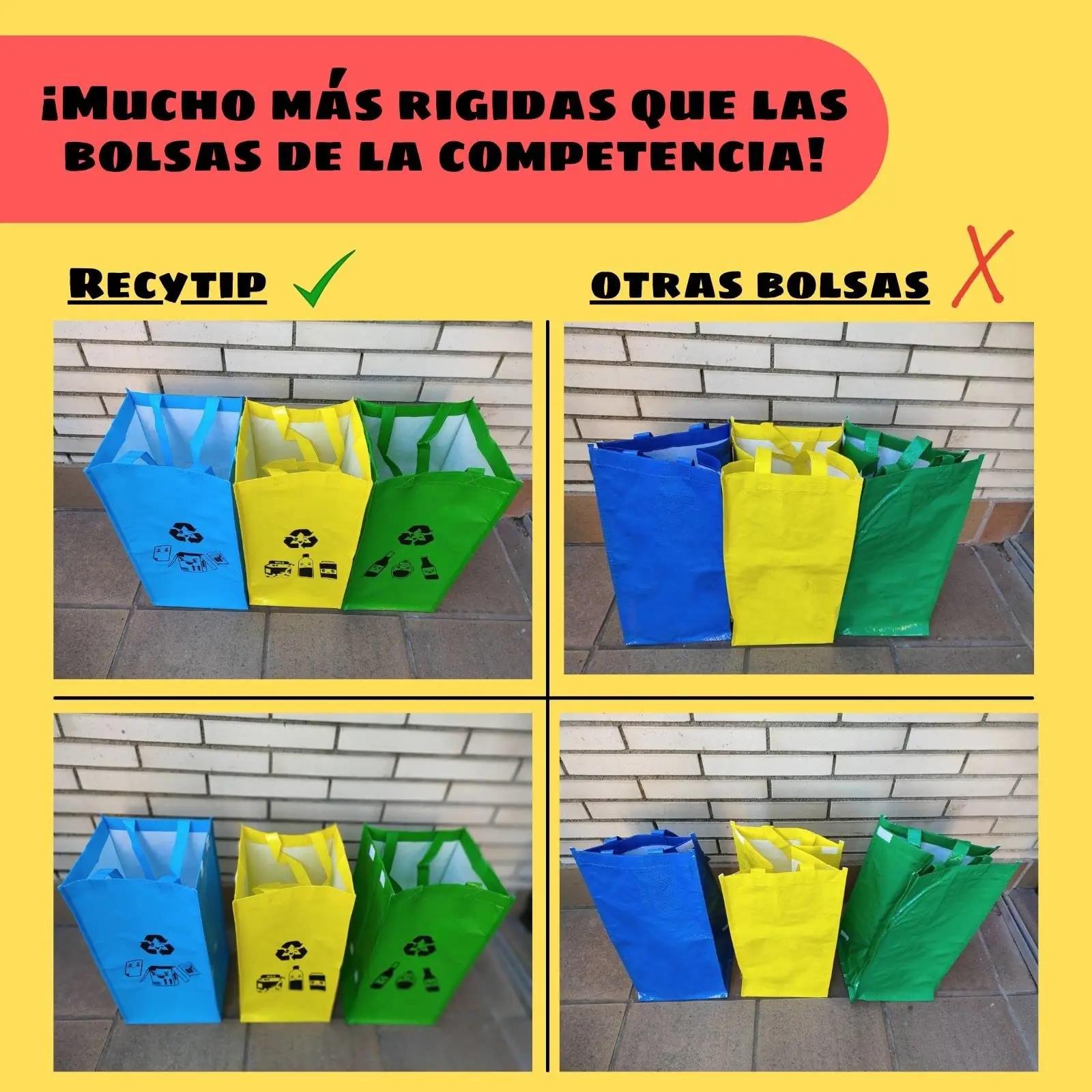 Recytip kollane taaskasutuskott kööki – vastupidav 3tk – kasutusnäide