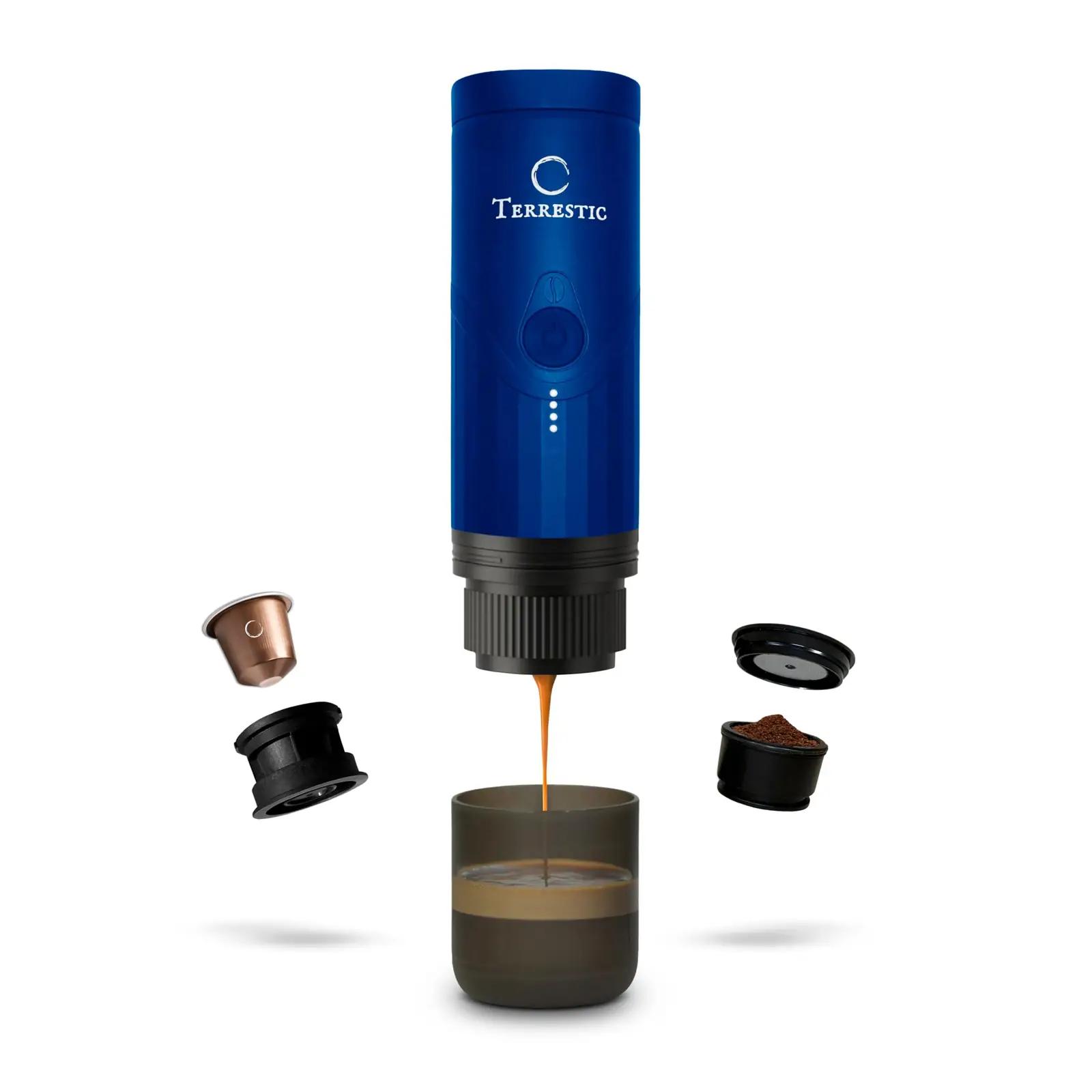 Terrestic TK03 tee ja espresso – detailne lähivaade