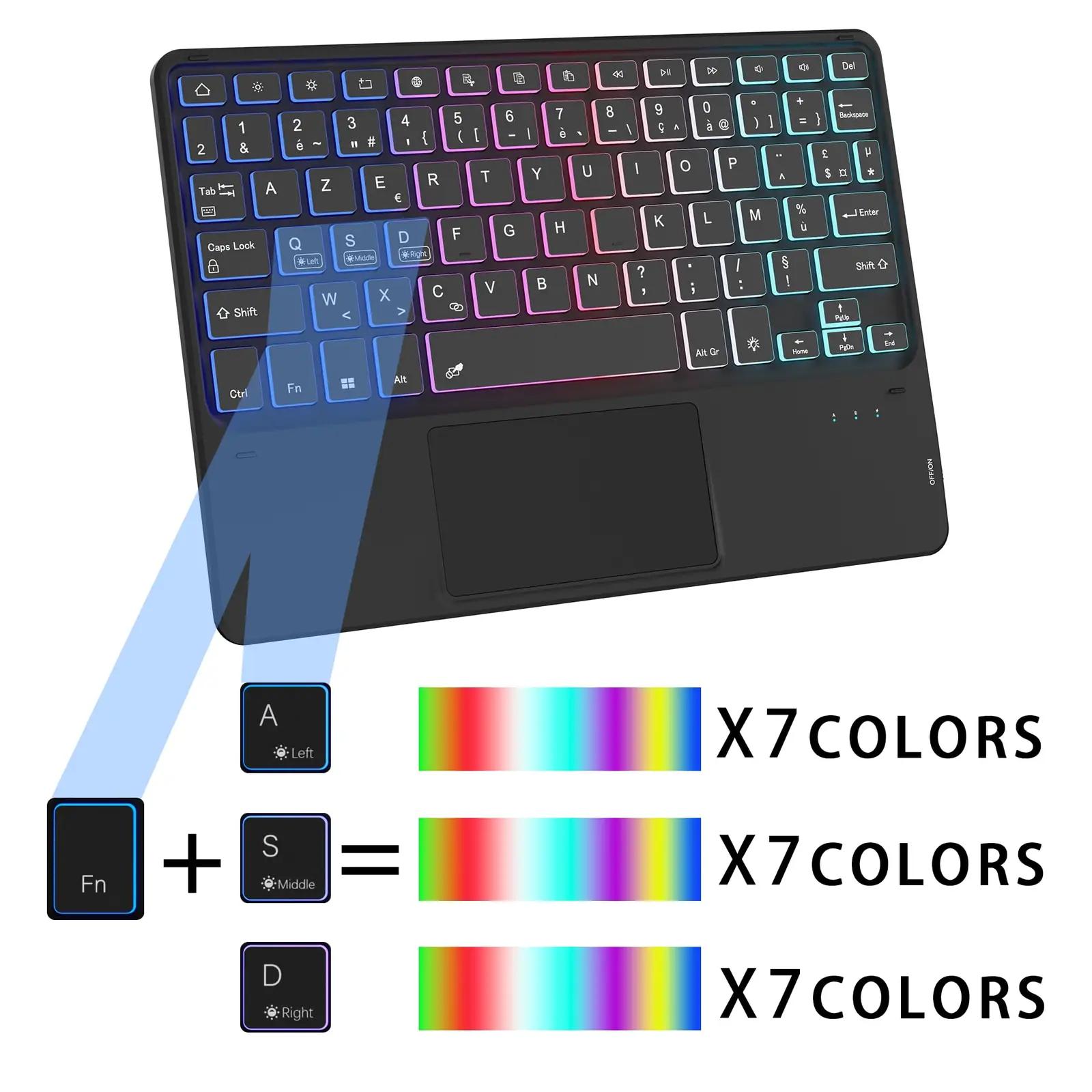 VANKEYPAD stiilne klaviatuur iPadile – valgustus ja touchpad – pilt 8