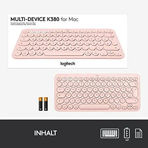 Logitech roosa kompaktne traadita klaviatuur — mugav ja stiilne – pilt 10