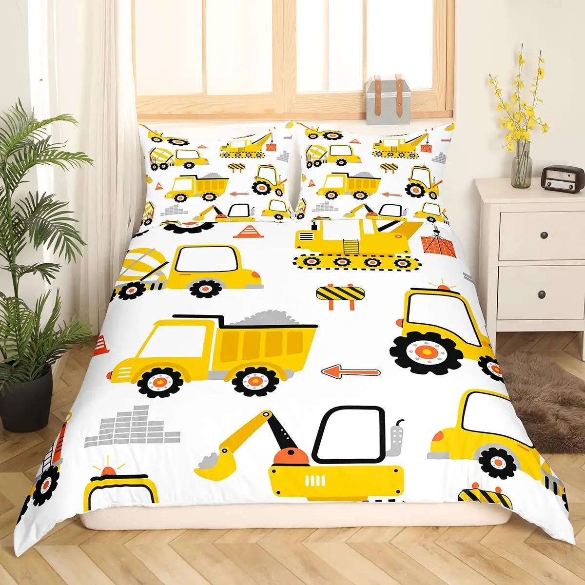 richhome laste voodipesu mikrofibrist – Cartoon Cars 220×240 – detailne vaade