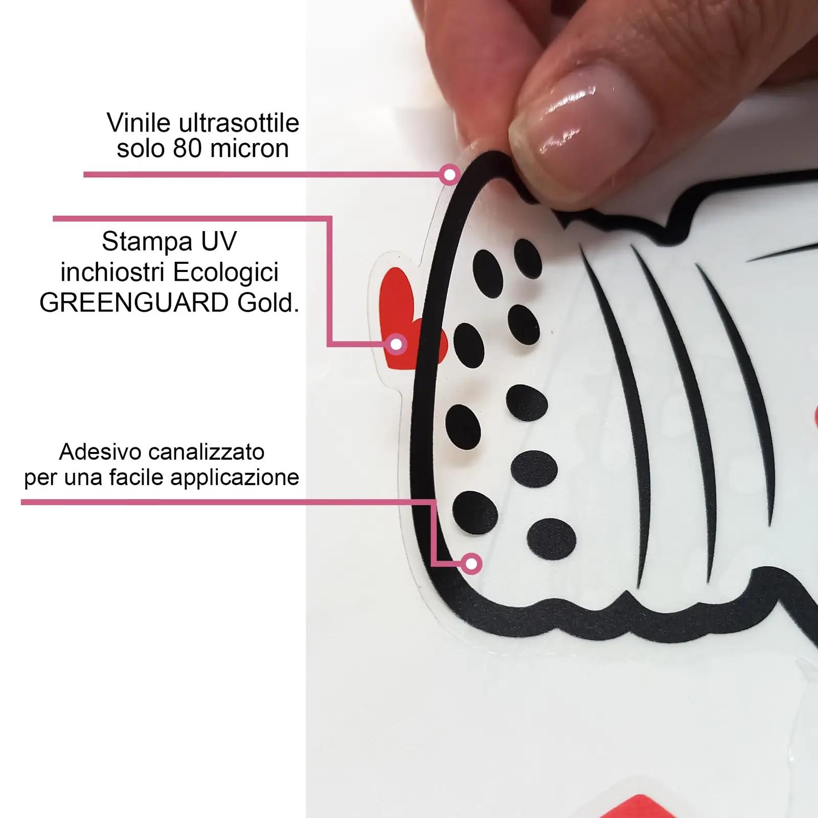 StickerDesign puidust seinakaunistus — modernne ripats charm M – lisavaade