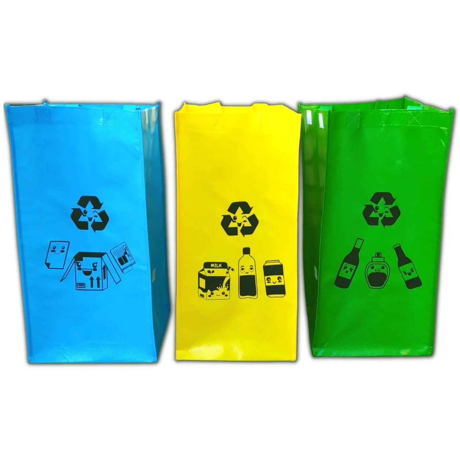 Recytip kollane taaskasutuskott kööki – vastupidav 3tk