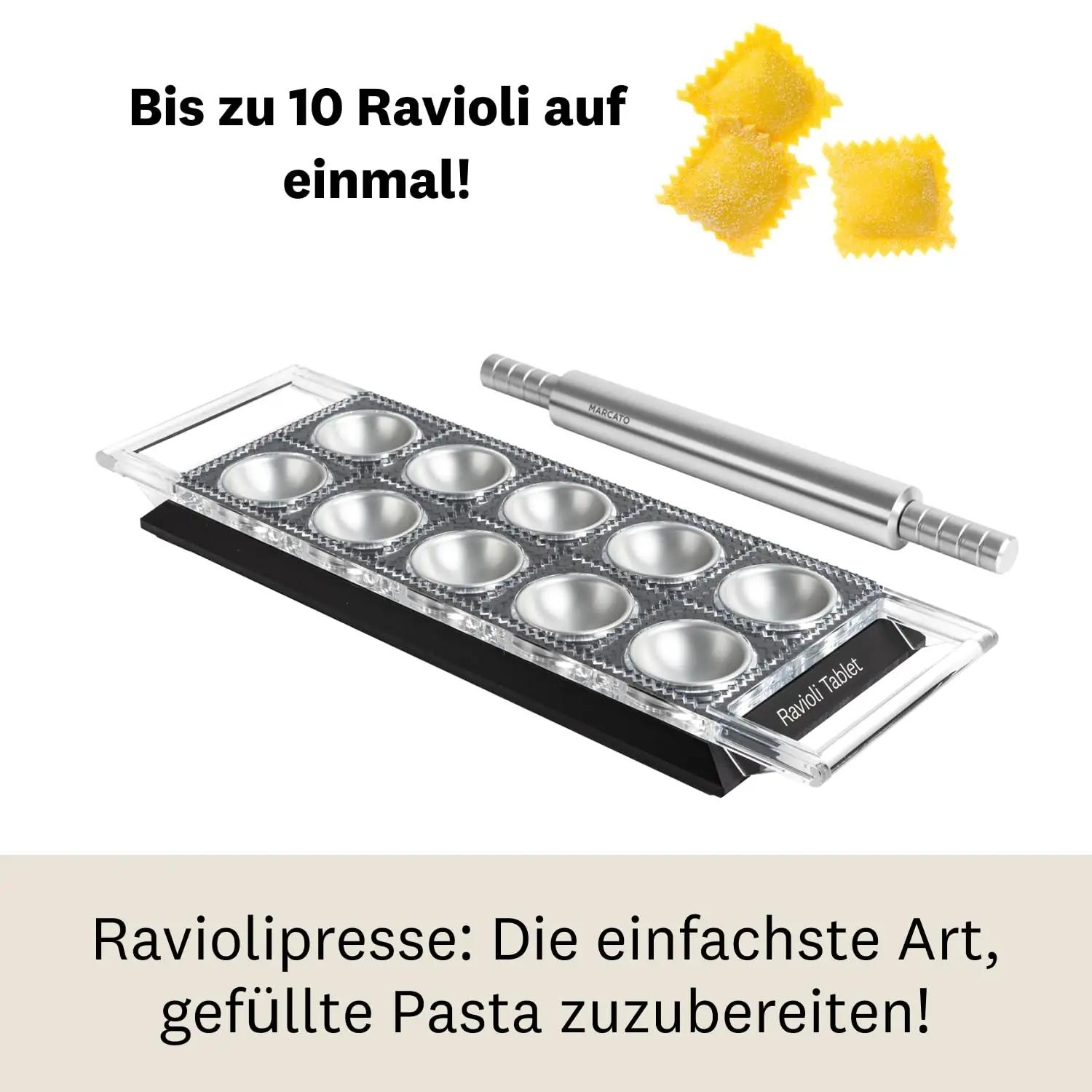 MARCATO kvaliteetne raviolivorm ja rullmaterjalide komplekt – pakend ja tarvikud