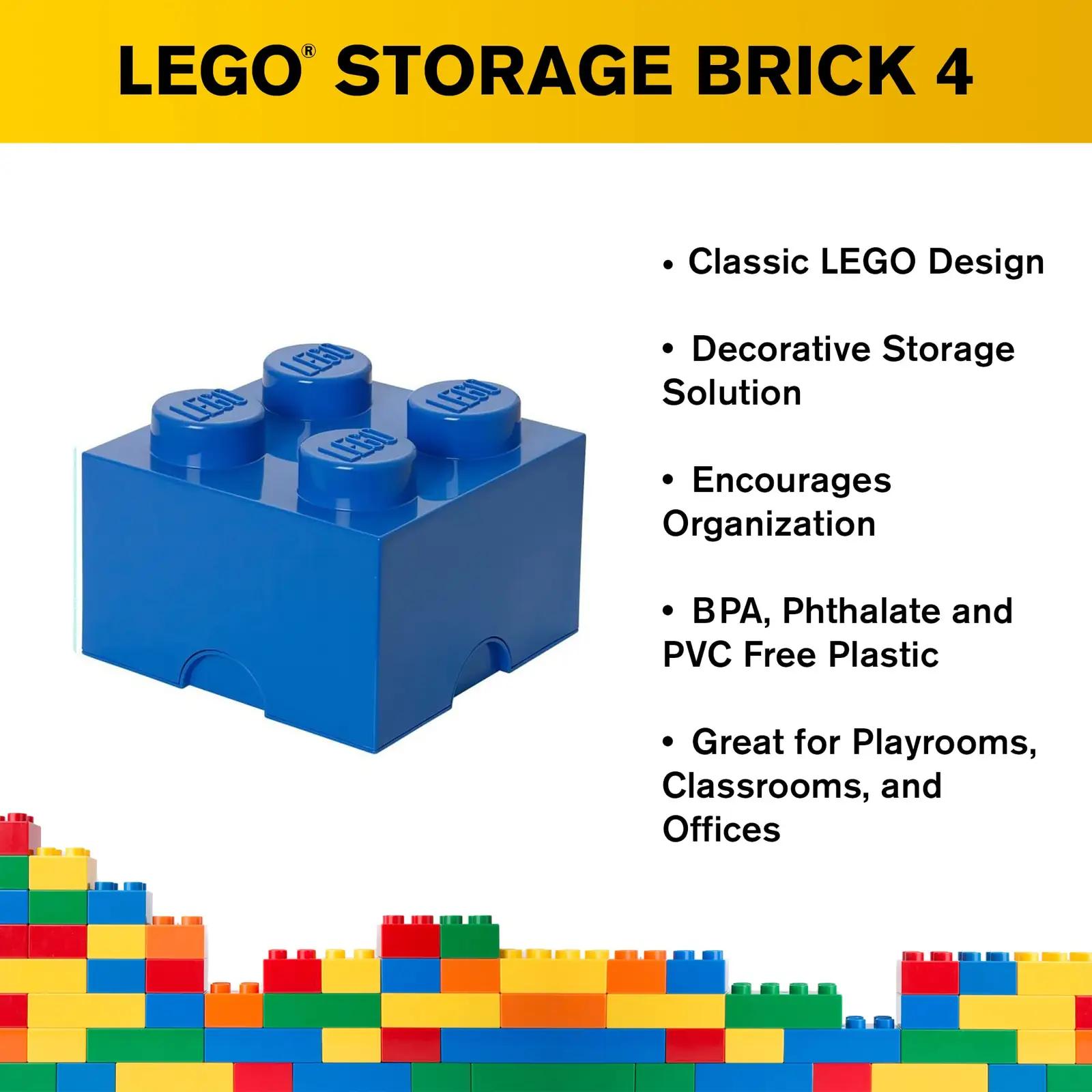 LEGO hoiukarp plastikust dekoratiivne Blue – praktiline kingiidee – kasutusnäide