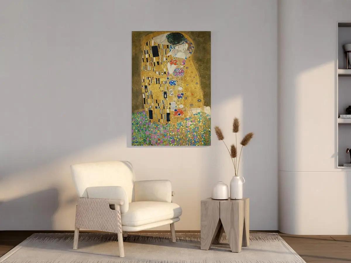 cuadrosfamosos.es klassikaline lõuendkunst — Klimti Der Kuss – pilt 6
