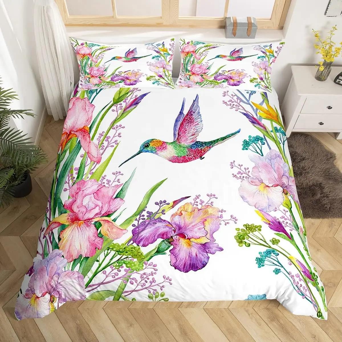 Homewish mikrofibrist voodipesu 220×240 cm – troopilised linnud