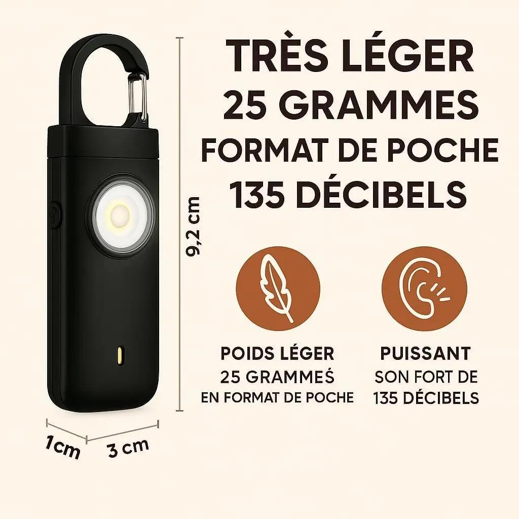 A ANCILE turvaripatsis – kerge 130 dB häire ja USB-C laadimine – lisavaade