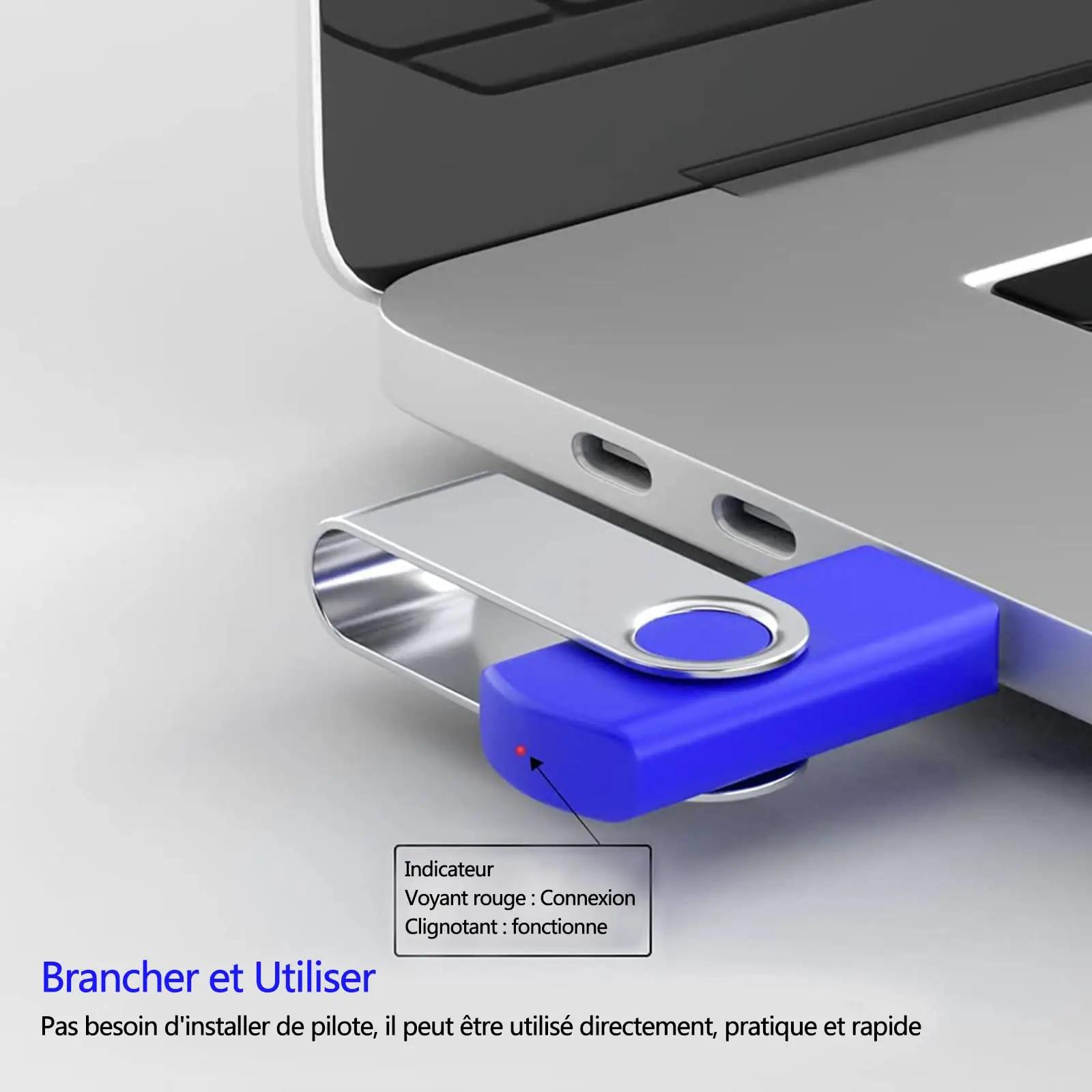 AreTop mitmevärviline USB-mälupulk 32 GB, komplekt 5 tk – pakend ja tarvikud