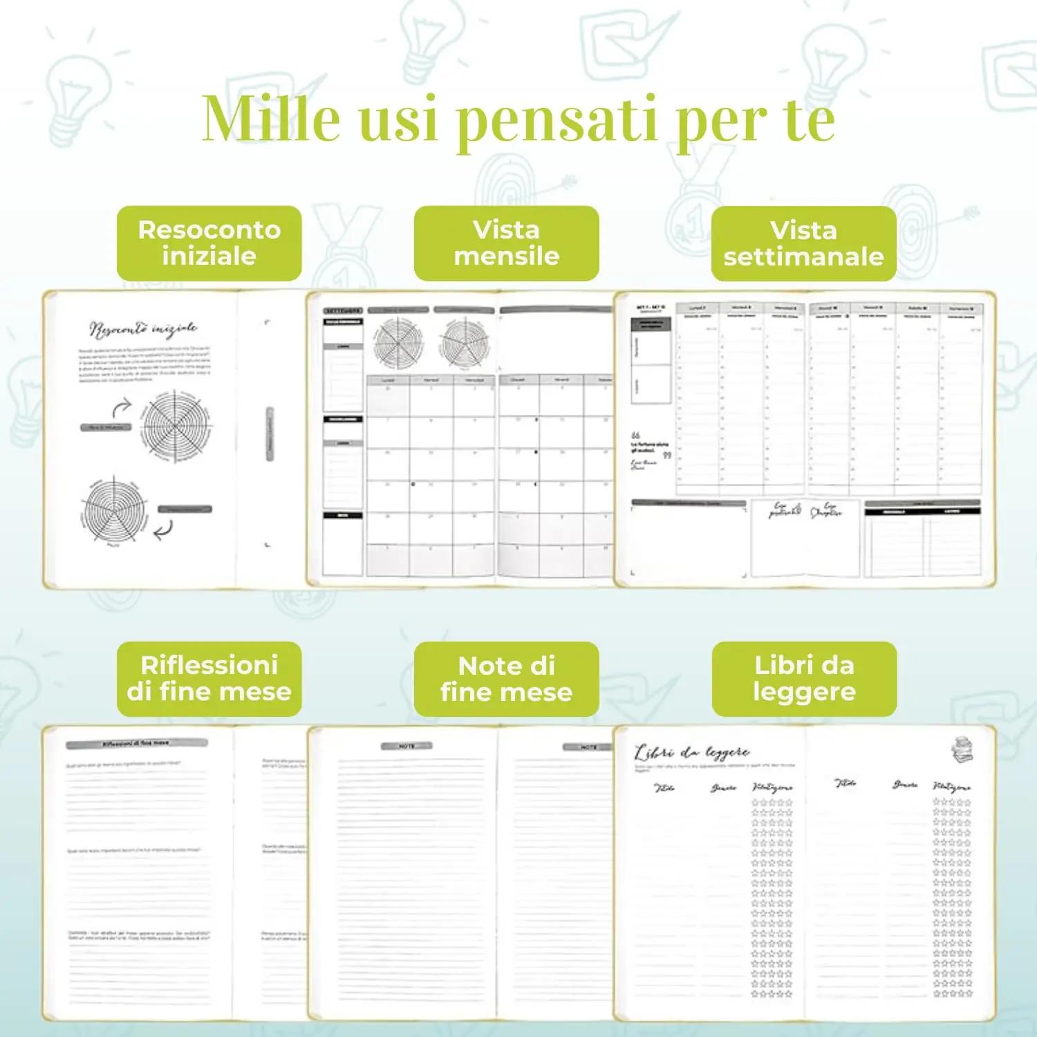 Life Planner Plan It, Do It! sinine motivatsiooni- ja päevaplaa – lisavaade