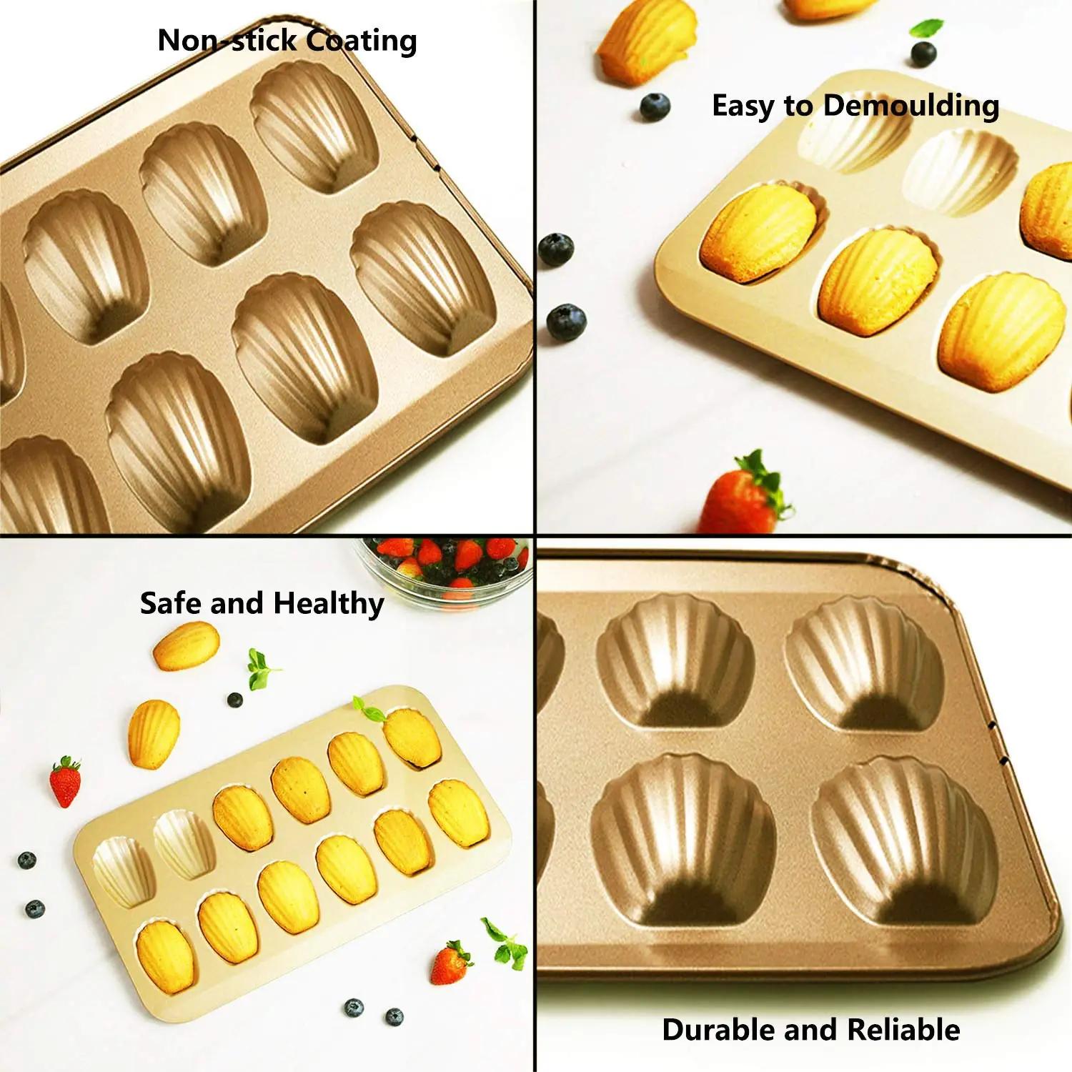 Ponixa kuldne Madeleine-vorm – madeleine-vormid – detailne vaade
