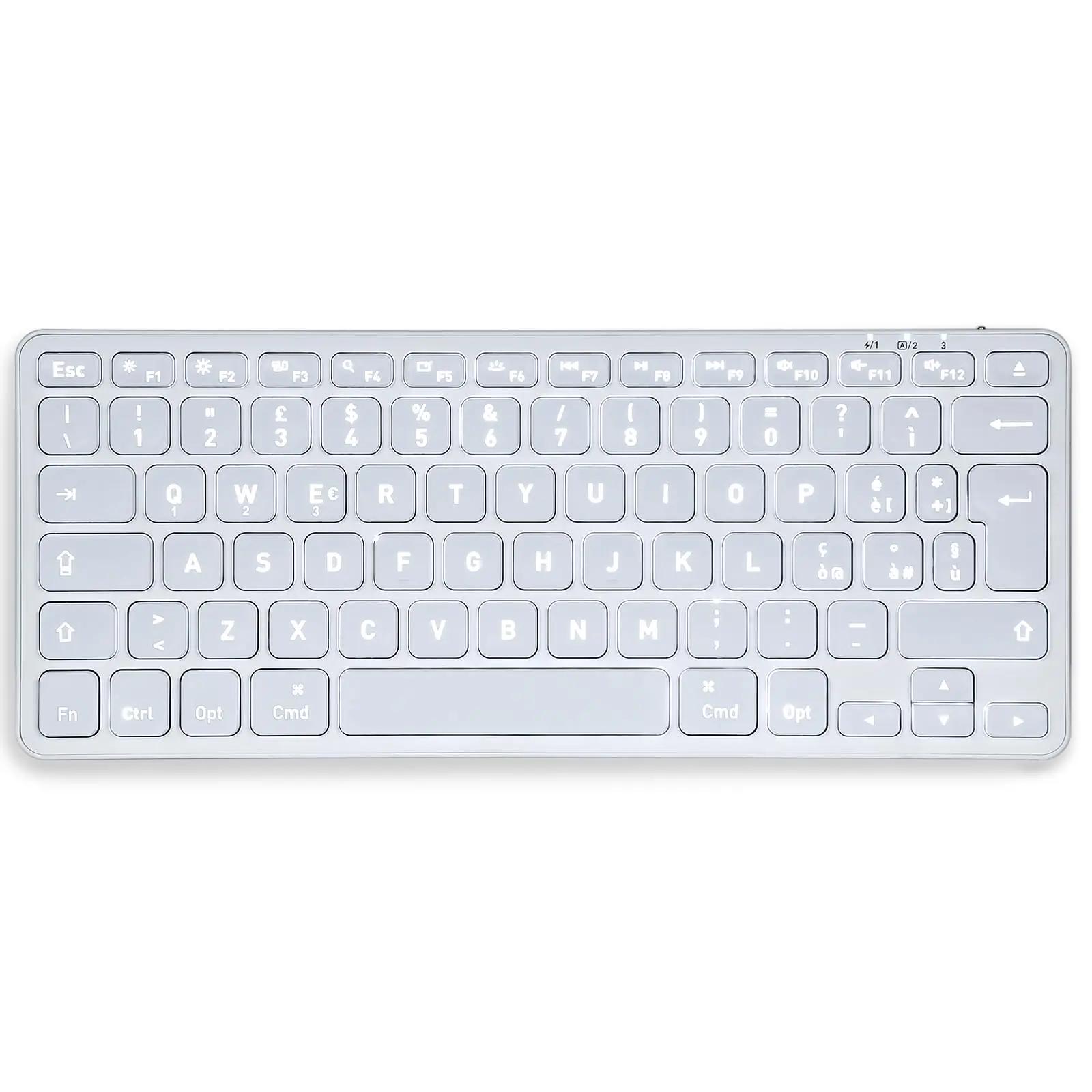 Perixx kerge mini‑tastatuur taustvalgustuse ja USB‑C laadimisega
