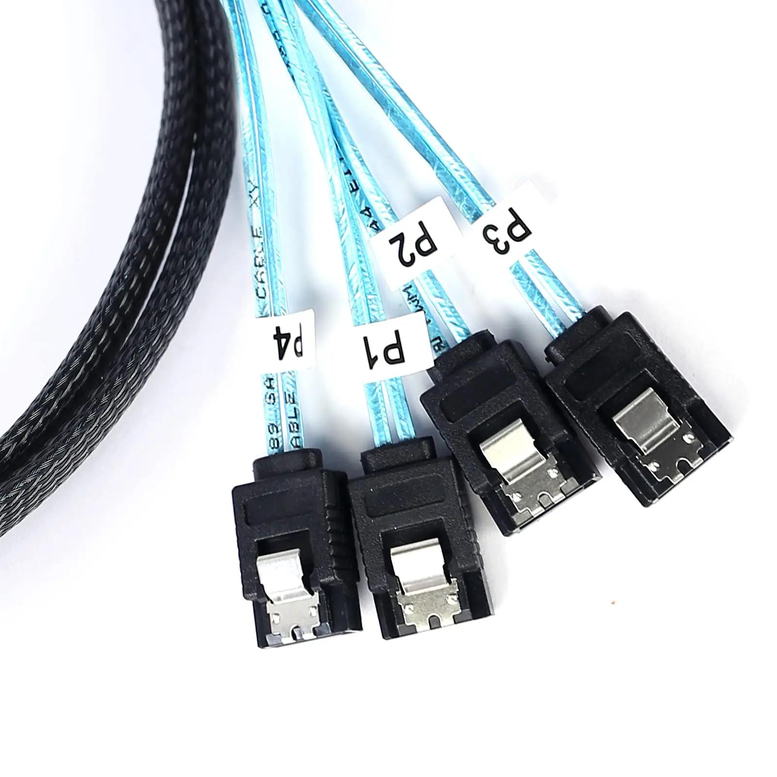 ADCAUDX vastupidav Mini-SAS kuni SATA kaabel 2-pack 0,5 m – kasutusnäide