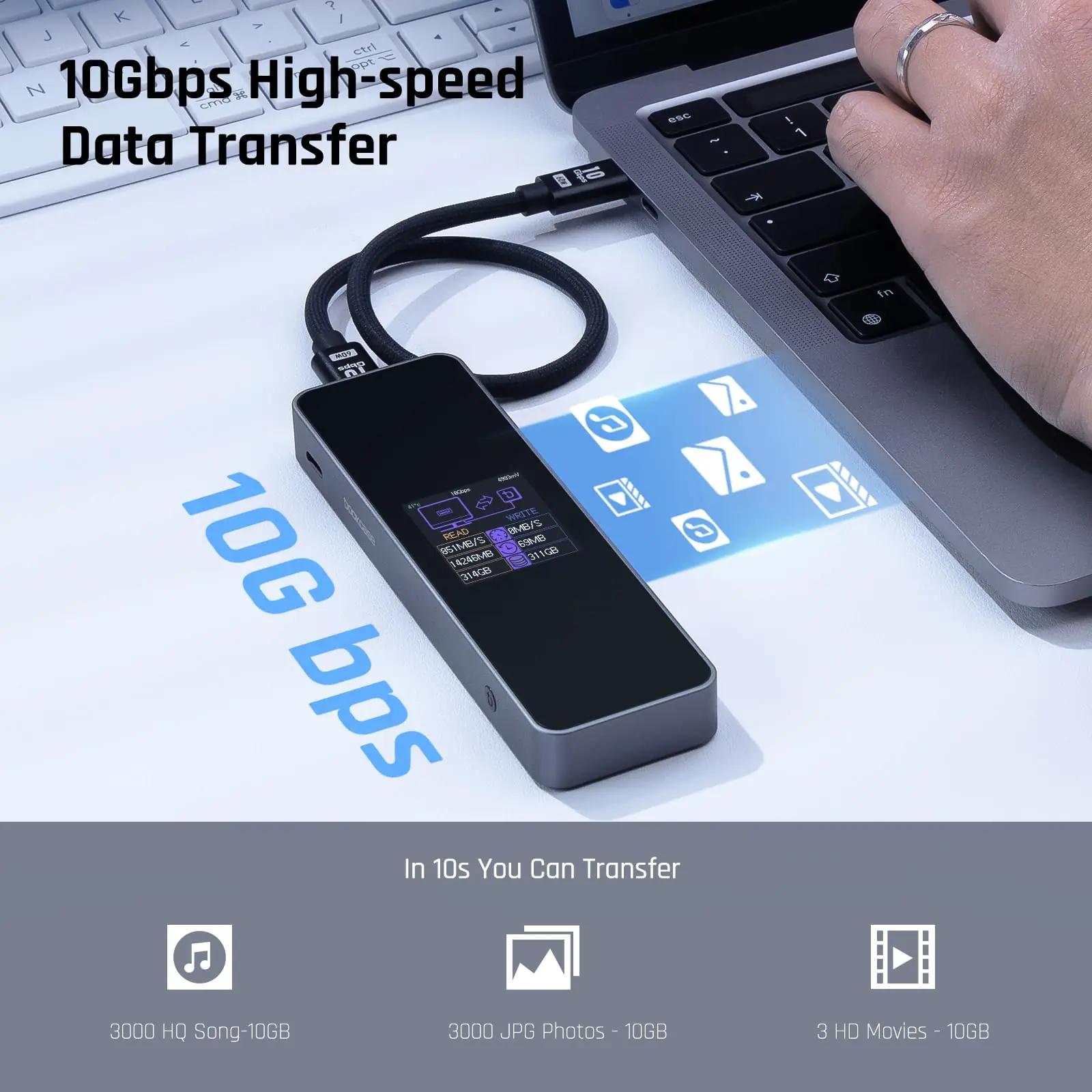 DockCase alumiiniumist SSD-korpus – kaitse ja kiire andmeedastus – pilt 7