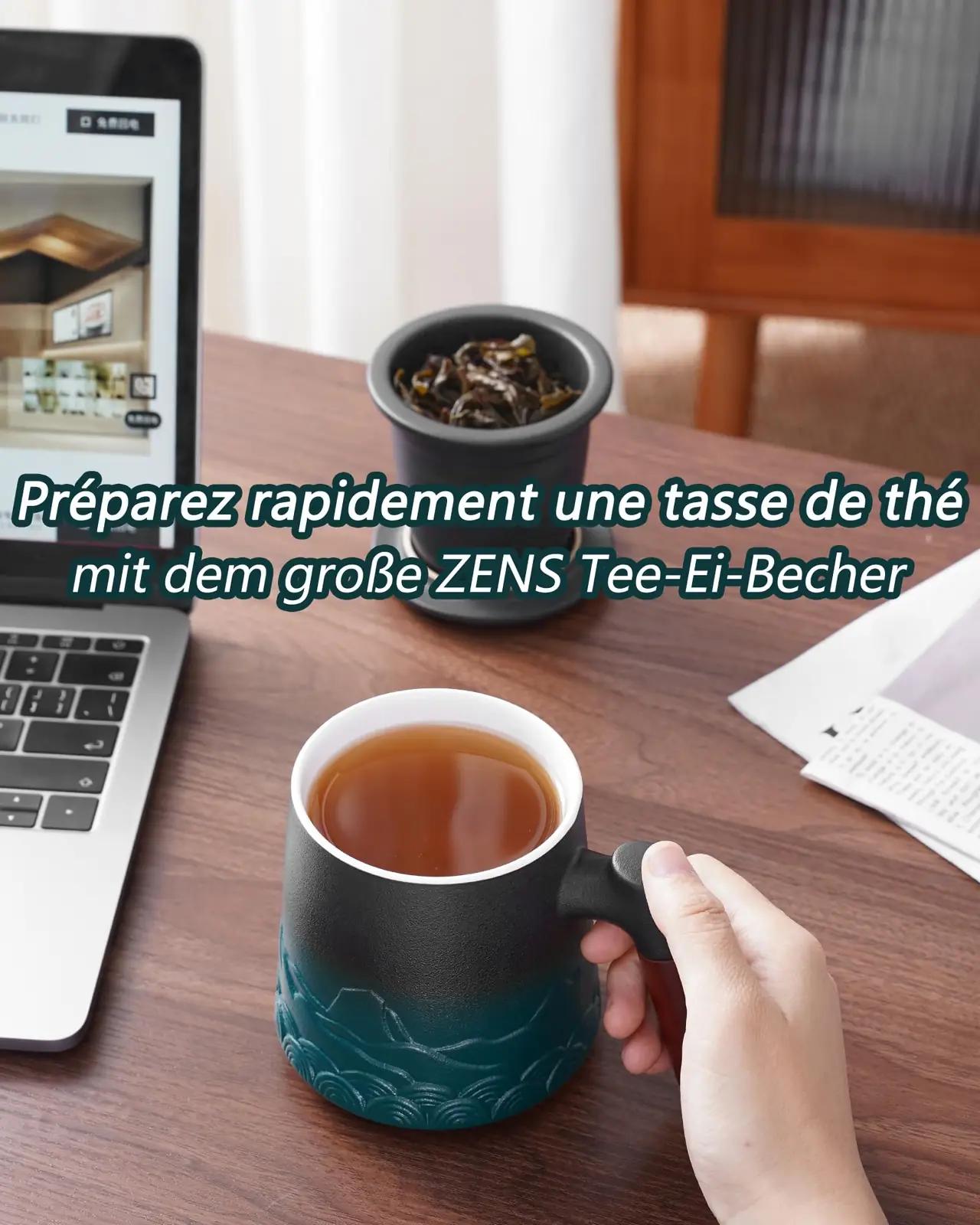 ZENS keraamiline teetass 500 ml — elegantne ja soojapidav – kasutusnäide