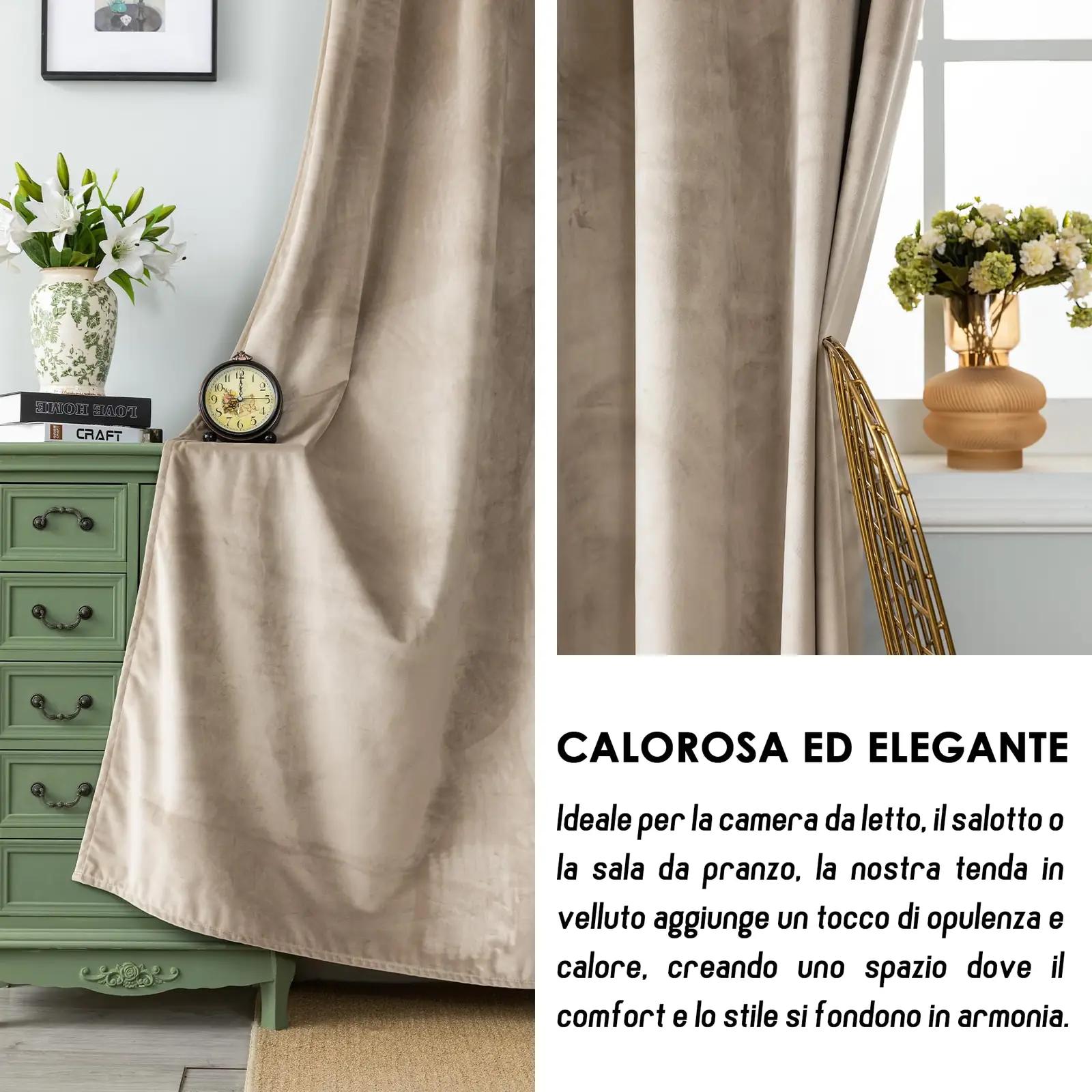 GIRASOLE HOME sametist paksud pimenduskardinad – pilt 6