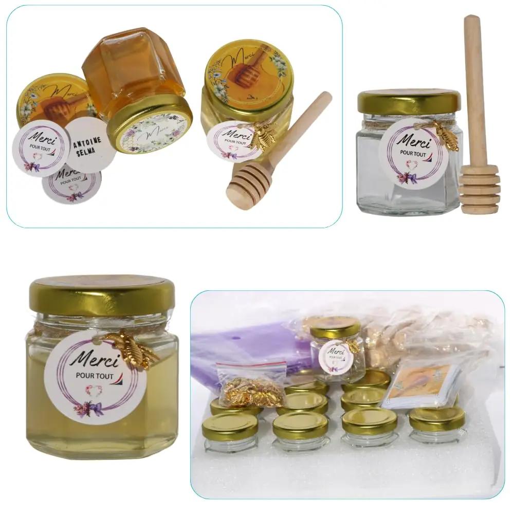 Best Bee klaasist mini-honigtöpf koos puulusikaga – kinkidee – pilt 8