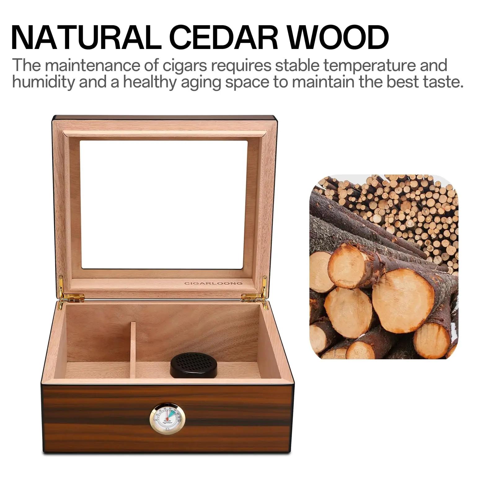 CIGARLOONG tsederipuidust humidor lauale – pakend ja tarvikud