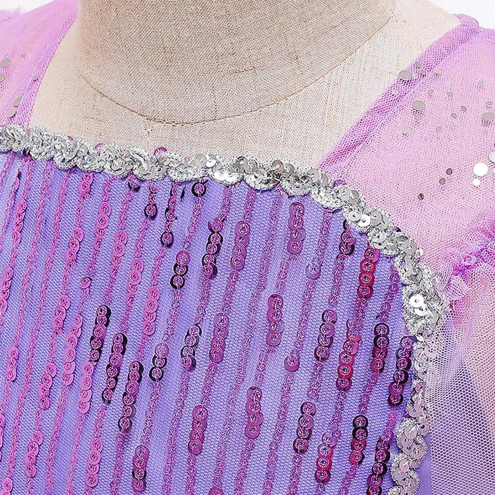 IWEMEK vilditud lillakleit Elsa stiilis lastele – kasutusnäide