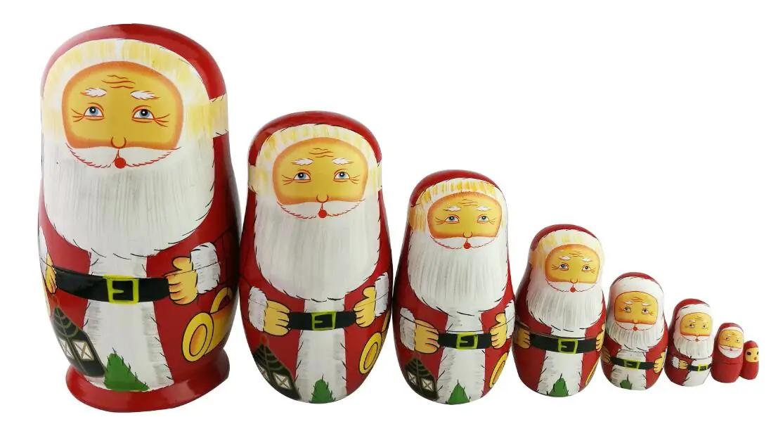 Winterworm puidust jõuluteemaline Matryoshka
