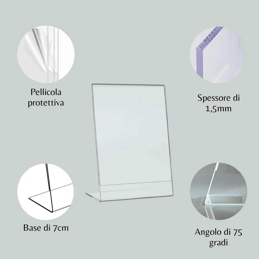 PAJADA läbipaistev A4 plexiglas menüü- ja hinnatugi – pilt 6
