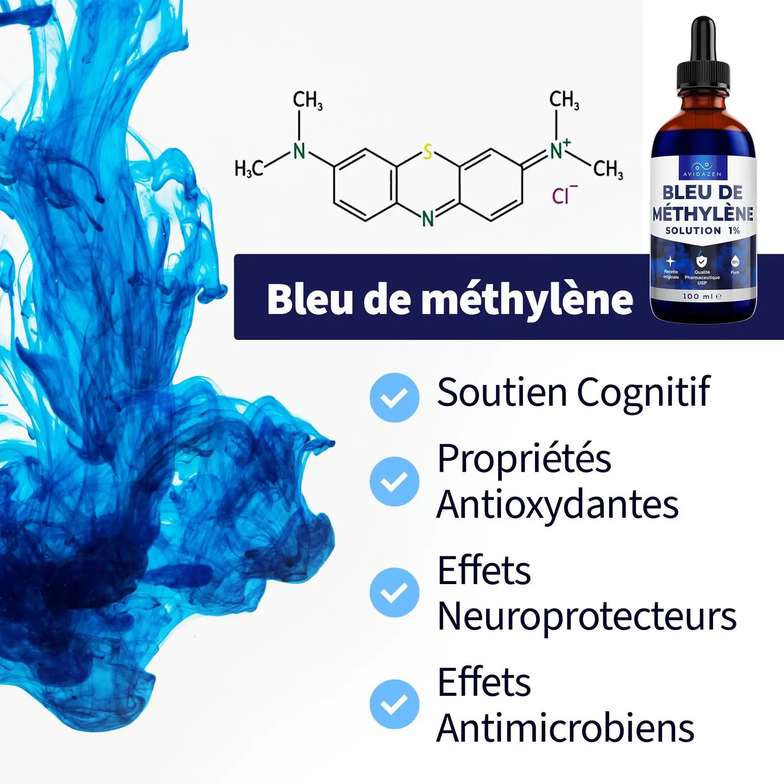 AVIDA ZEN puhas metüülenblue 1% lahus 100 ml pipetiga – pakend ja tarvikud