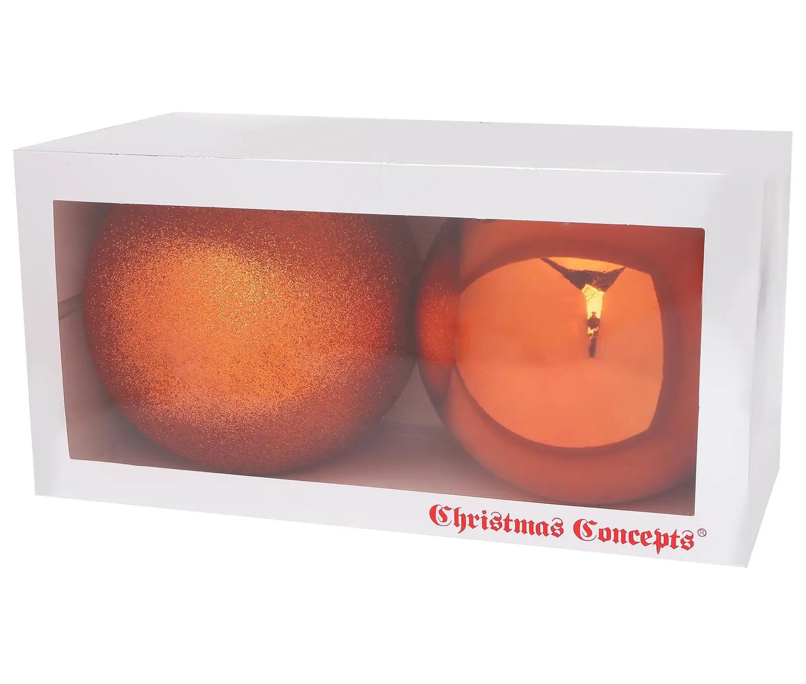 Christmas Concepts: dekoratiivsed 200 mm kuppelkuulid (kupfer) – lisavaade