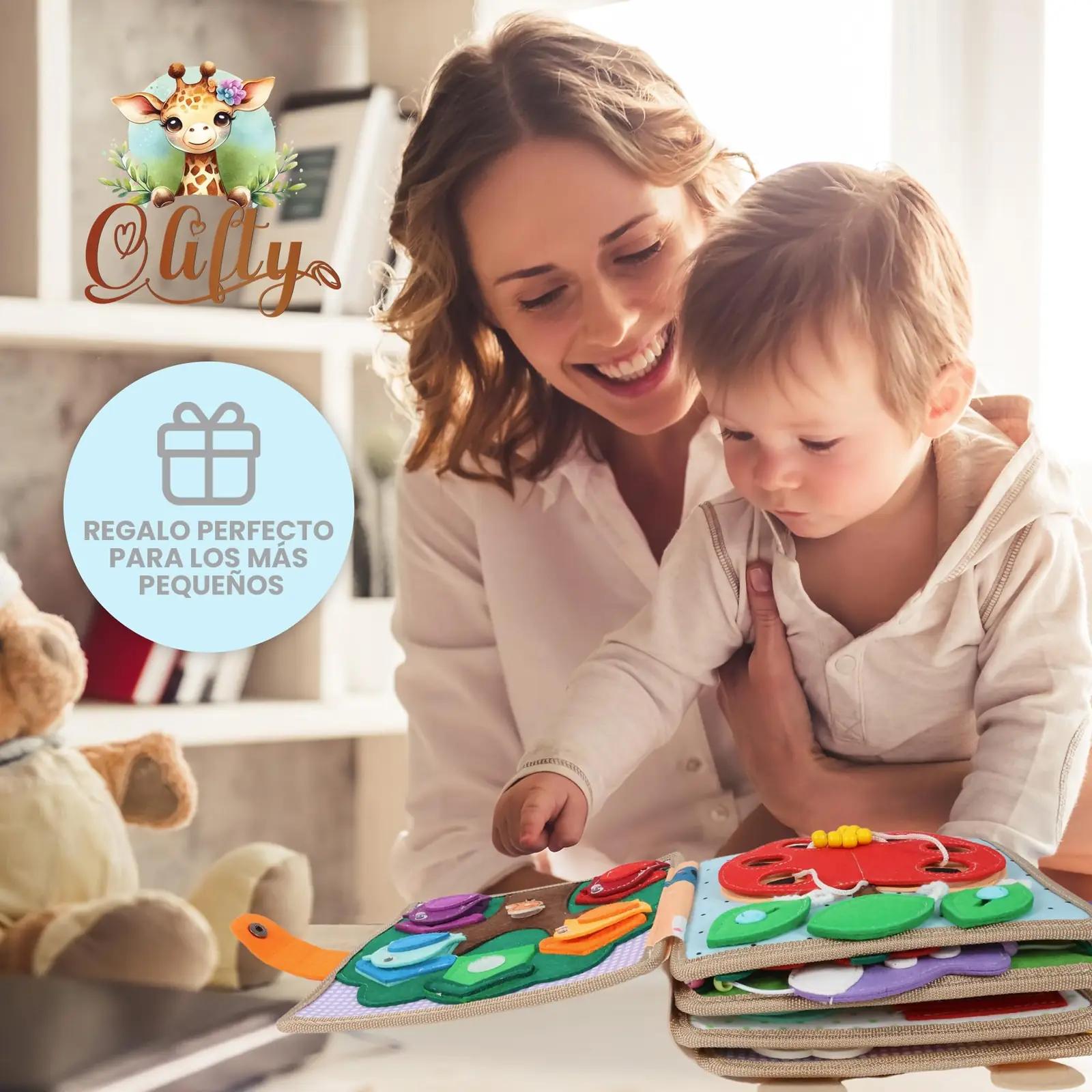 Olifty Montessori-sensorraamat beebile — filz-mänguasi arenguks – pilt 7
